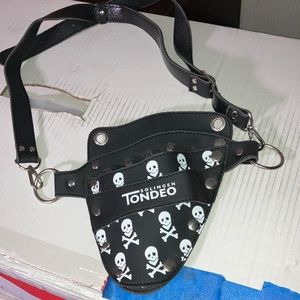 Vintage leather punk rock Solingen Tondeo German knife pouch bag